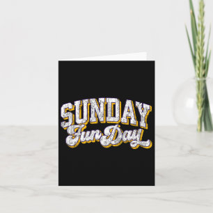 Carte Vintage dimanche Funday Minnesota Football Retro A