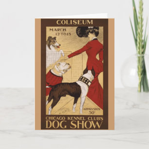 Carte Vintage dog show