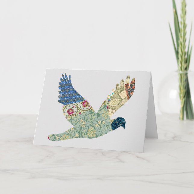 Carte Vintage Dove Floral Series 2 (Devant)