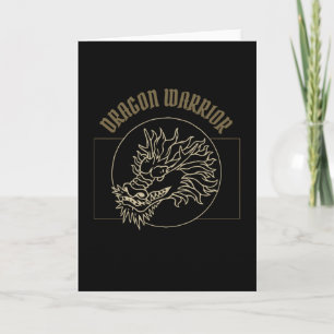 Carte Vintage Dragon Warrior