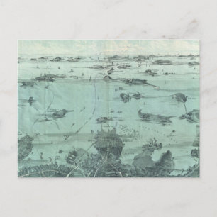 Carte vintage du port de Boston (1897)