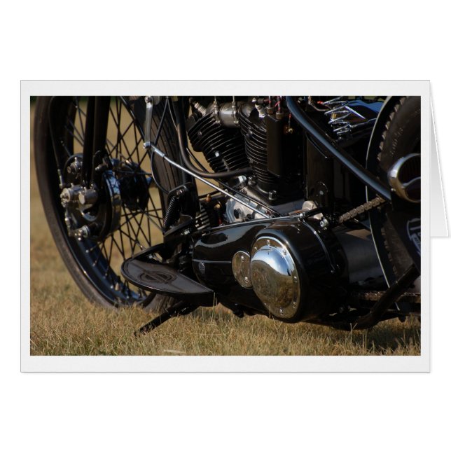 Carte vintage en fer (Devant Horizontal)