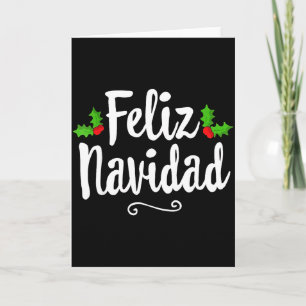 Carte Vintage Feliz Navidad Rétro Noël Mexicain Espagnol