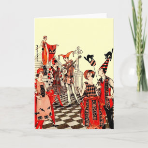 Carte Vintage fête d'Halloween