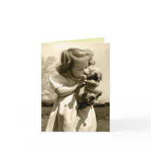 Vintage fille Kisses chiot