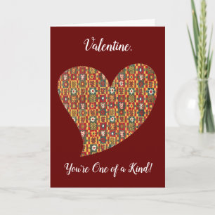 Carte Vintage Floral Heart Series 4 Valentine Card