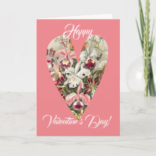Carte Vintage Floral Heart Series 7 Valentine Card