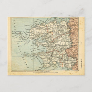 Carte vintage France Finistere