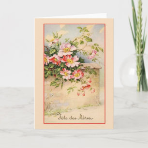 Carte Vintage French Mother's Day Greeting Card