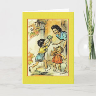 Carte Vintage French Mother's Day Greeting Card