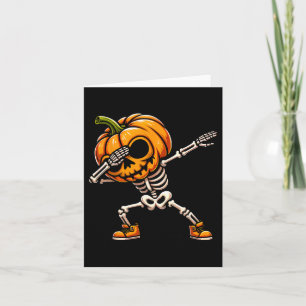 Carte Vintage Funny Halloween Dancing Skeletons Éffrayan
