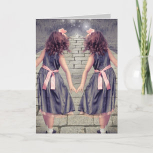 Carte vintage gemini meilleurs amis pour toujours Twin g