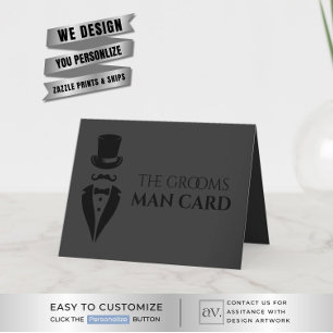 Carte Vintage Gent GROOMSMAN Demande Drôle Proposition