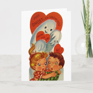 Carte vintage Ghost Saint Valentin