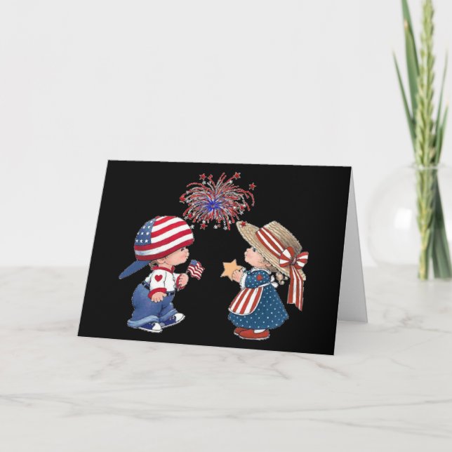 Carte Vintage Happy 250th Birthday America 1776-2026 (Devant)