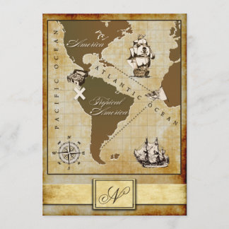 Carte Vintage Invitations à la fête d'anniversaire