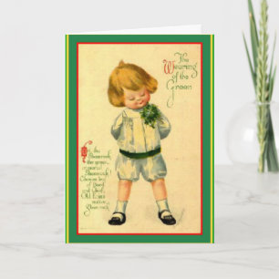Carte Vintage Irish Laddie - St. Patrick's Greeting