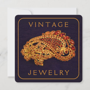 Carte vintage JEWELRY