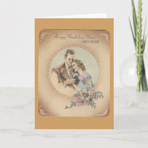 Carte Vintage Joyeux Anniversaire "Mario"