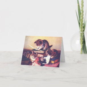 Carte Vintage Kitten