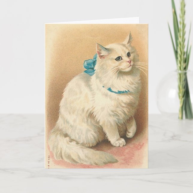 Carte Vintage Kitty, Joyeux anniversaire (Devant)
