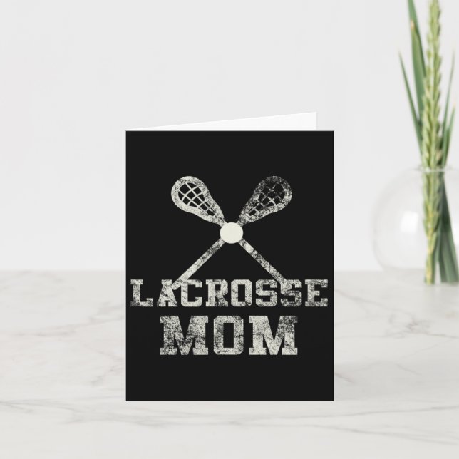 Carte Vintage Lacrosse Maman (Devant)