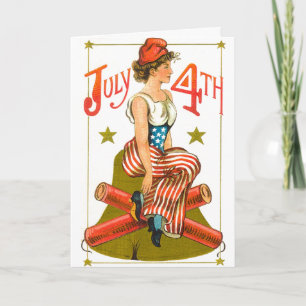 Carte Vintage le 4 juillet