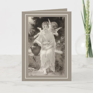 Carte Vintage Le Premier Chuchotement d'Amour