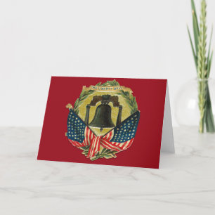Carte Vintage Liberty Bell Greeting