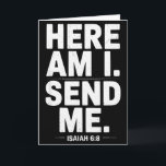 Carte Vintage Me Voici Je T'envoie Équipe De Mission Mis<br><div class="desc">Vintage Me Voici Je T'envoie Équipe De Mission Voyage Missionnaire</div>