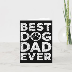 Carte Vintage Meilleur Chien Papa Jamais Fête des pères