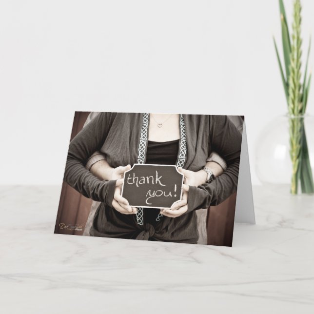 Carte Vintage Merci (Devant)