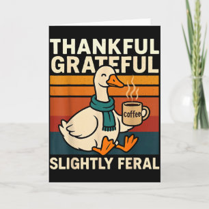 Carte Vintage Merci Grateful Légèrement Féroce Drôle Cou