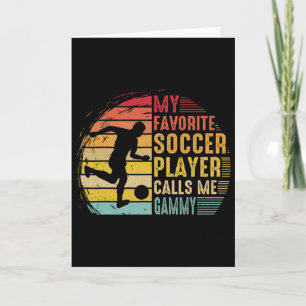 Carte Vintage Mon Joueur De Football Favori M'appelle Ma