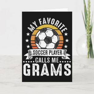 Carte Vintage Mon Joueur De Football Favori M'appelle Ma