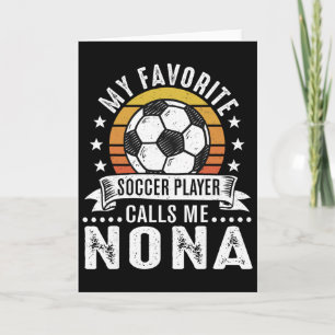Carte Vintage Mon Joueur De Football Favori M'appelle No