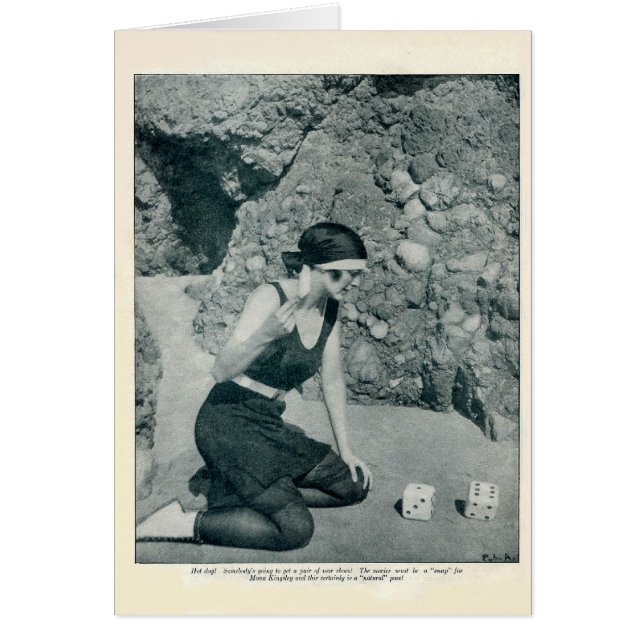 Carte vintage Mona Kingsley 1922 (Devant)