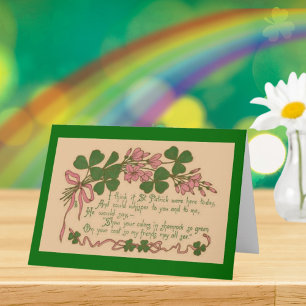 Carte Vintage Montrer votre Shamrock St. Patrick's Day