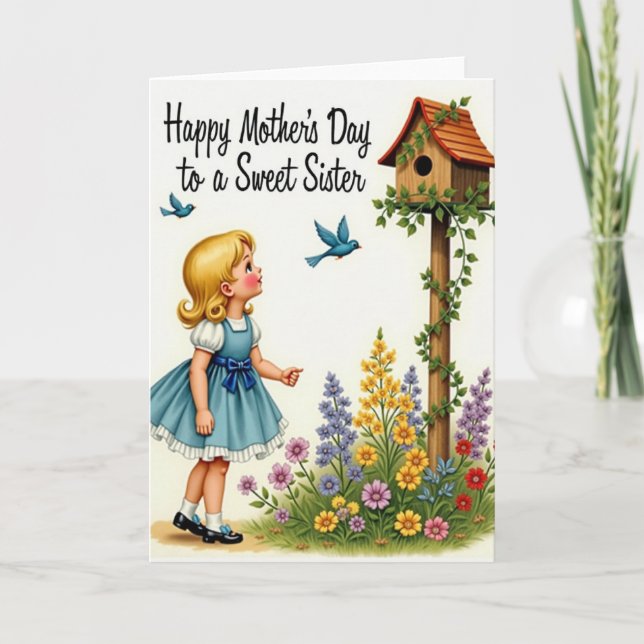 Carte Vintage Mothers Day Art Card (Devant)