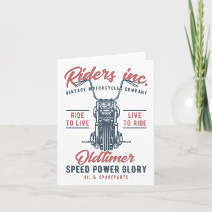 Carte Vintage Motorcycle Riders Inc