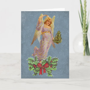 Carte Vintage Noël Angel