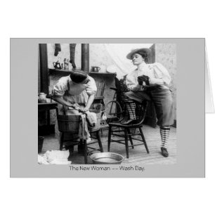 Carte vintage nouvelle femme