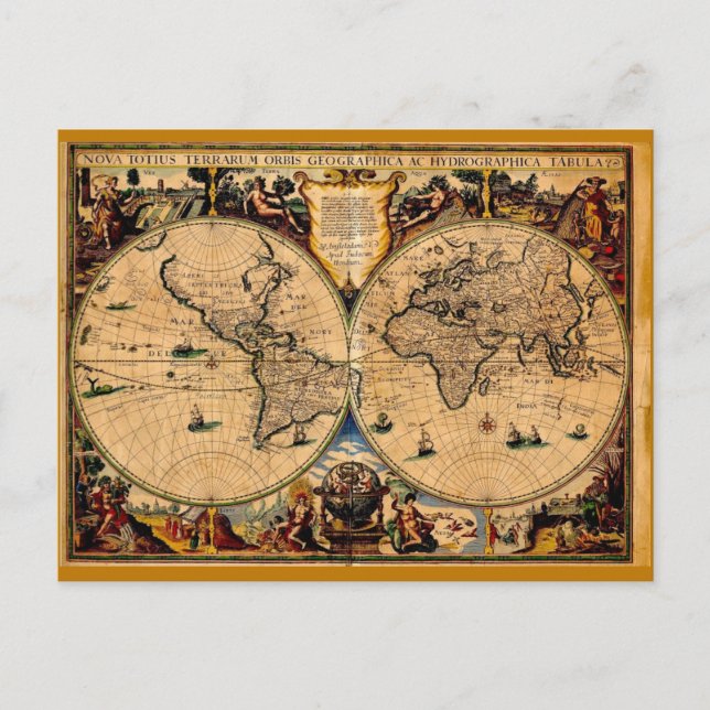 Carte vintage Nova totius terrarum 1625 (Devant)