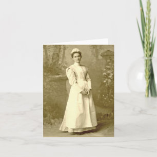 Carte Vintage Nurse Notecard