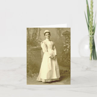 Carte Vintage Nurse Notecard