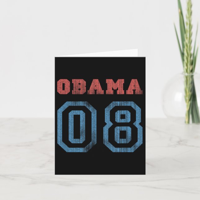 Carte Vintage Obama 08 (Devant)