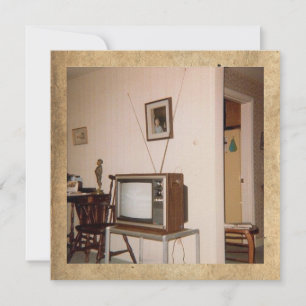 Carte vintage "Old School Television"