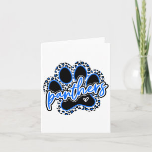 Carte Vintage Panthers School Sports Nom Spirit Go Back