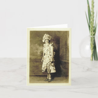 Carte Vintage paper dress and notecard