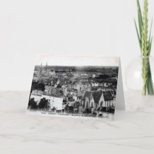 Carte vintage Paris Quartier Sainte Clotilde